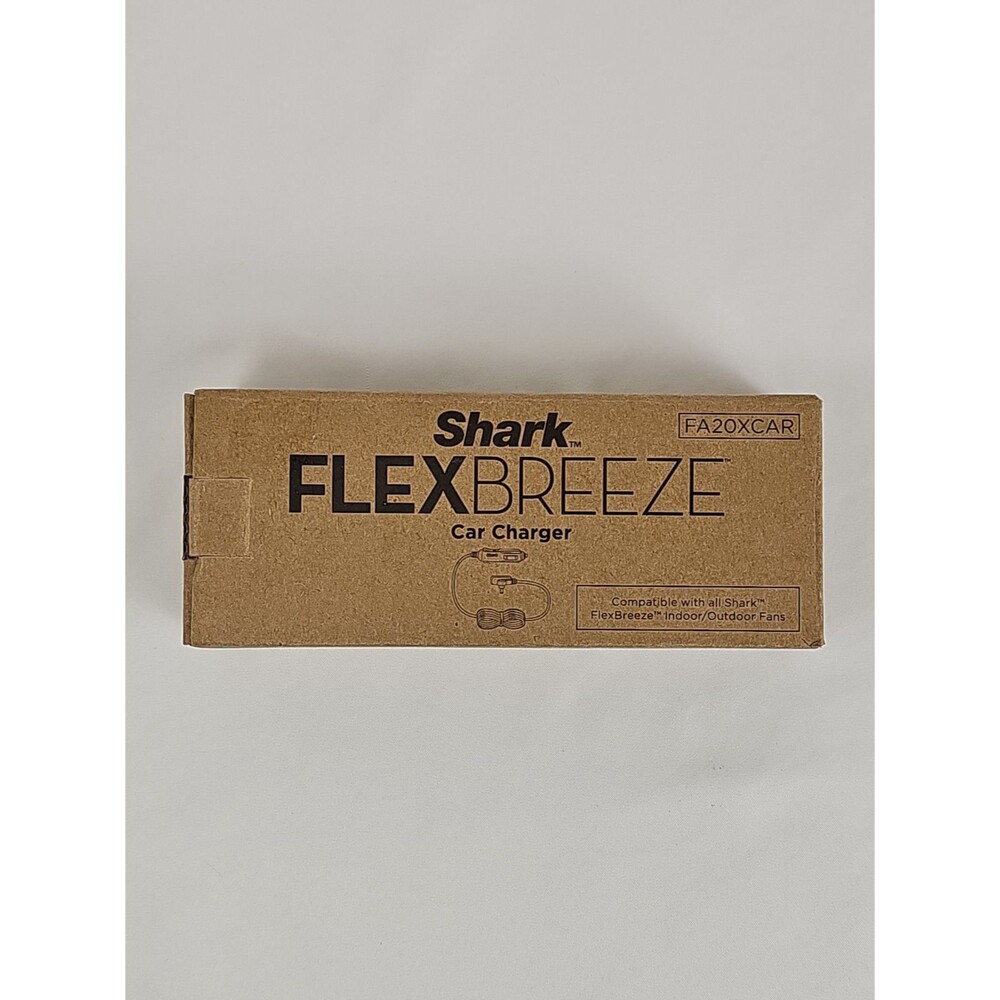 Shark FlexBreeze Car Charger FA20XCAR Indoor Outdoor Fan Accessory New In Box